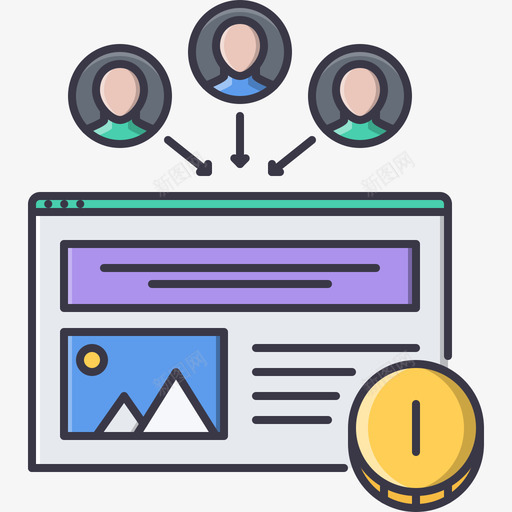 铅seo58彩色图标svg_新图网 https://ixintu.com seo58 彩色 铅