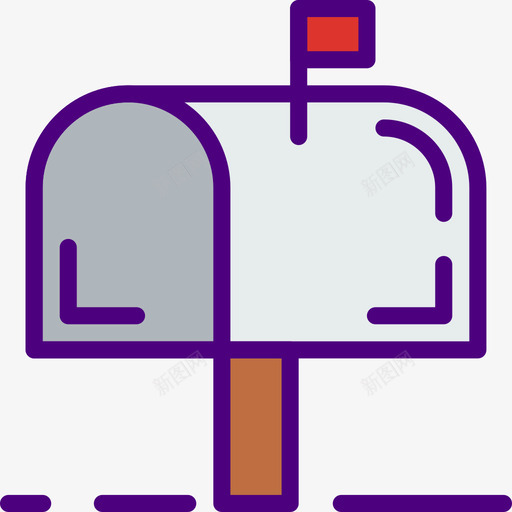 邮箱通讯14线颜色图标svg_新图网 https://ixintu.com 线颜色 通讯14 邮箱