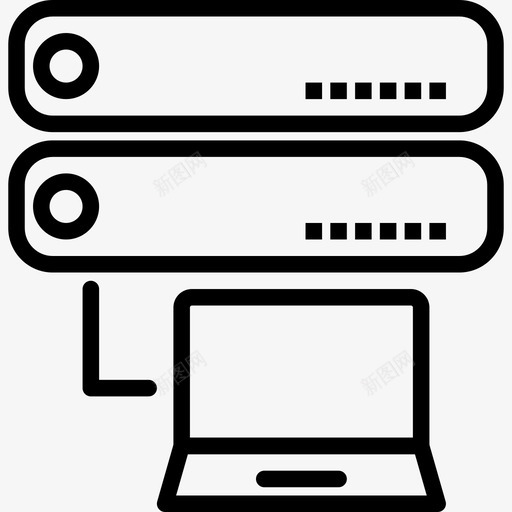 服务器tech14线性图标svg_新图网 https://ixintu.com tech14 服务器 线性