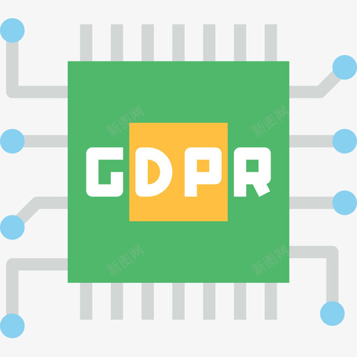 芯片gdpr15扁平图标svg_新图网 https://ixintu.com gdpr15 扁平 芯片