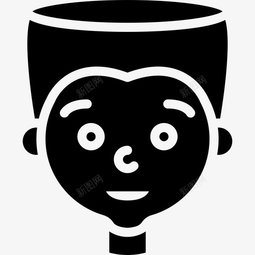 男孩卡通化身填充图标svg_新图网 https://ixintu.com 卡通化身 填充 男孩