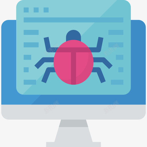 Bugweb开发25平面图标svg_新图网 https://ixintu.com Bug web开发25 平面