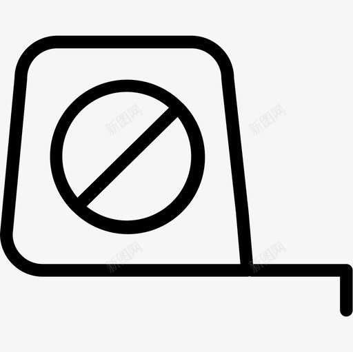 卷尺结构71线性图标svg_新图网 https://ixintu.com 卷尺 线性 结构71