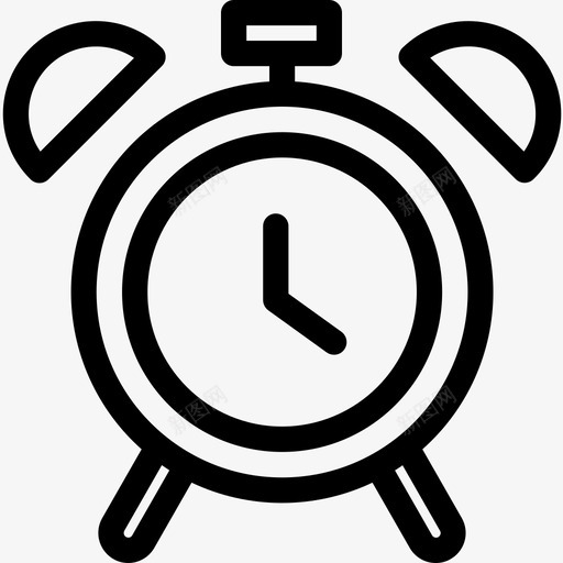 闹钟教育和学校线性图标svg_新图网 https://ixintu.com 教育和学校 线性 闹钟