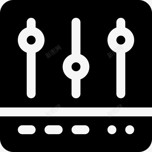 系统媒体技术3已填充图标svg_新图网 https://ixintu.com 媒体技术3 已填充 系统