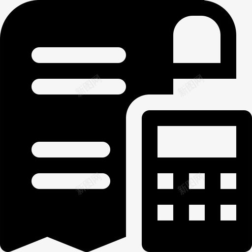 电子商务收据37已填写图标svg_新图网 https://ixintu.com 已填写 电子商务收据37