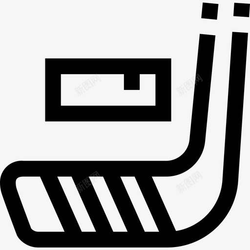 冰球运动和游戏直线型图标svg_新图网 https://ixintu.com 冰球 直线型 运动和游戏