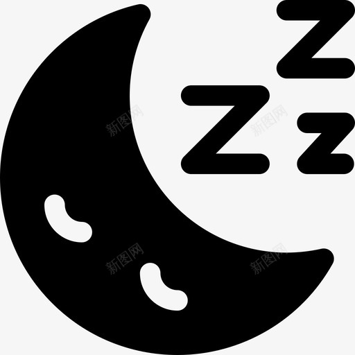 睡眠空闲时间9已满图标svg_新图网 https://ixintu.com 已满 睡眠 空闲时间9