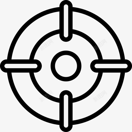 目标战争5直线图标svg_新图网 https://ixintu.com 战争5 目标 直线