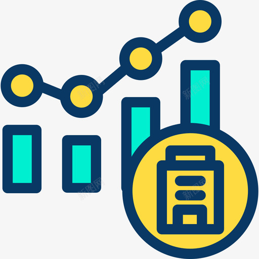 条形图分析3线性颜色图标svg_新图网 https://ixintu.com 分析3 条形图 线性颜色