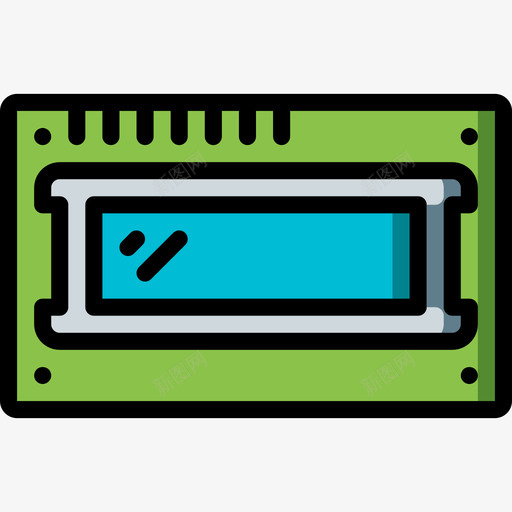 Lcdpc组件5线性彩色图标svg_新图网 https://ixintu.com Lcd pc组件5 线性彩色