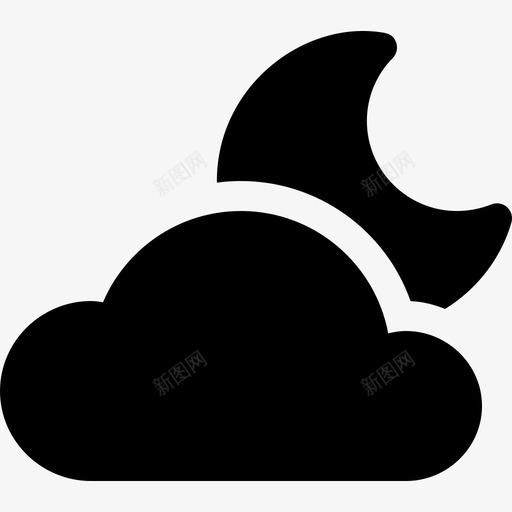 晚上86号天气满了图标svg_新图网 https://ixintu.com 86号天气 晚上 满了
