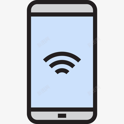 Wifi移动23线性彩色图标svg_新图网 https://ixintu.com Wifi 移动23 线性彩色