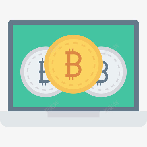 比特币比特币区块链加密货币扁平图标svg_新图网 https://ixintu.com 扁平 比特币 比特币区块链加密货币