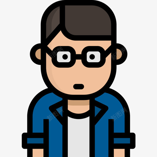 学生职业人化身3线性颜色图标svg_新图网 https://ixintu.com 学生 线性颜色 职业人化身3