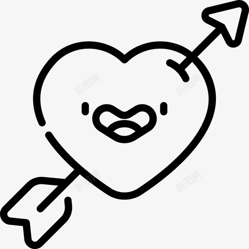 丘比特42岁婚礼直系图标svg_新图网 https://ixintu.com 42岁婚礼 丘比特 直系