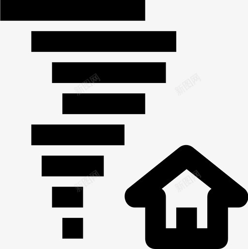 龙卷风灾难4直线型图标svg_新图网 https://ixintu.com 灾难4 直线型 龙卷风
