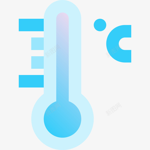 温度计洗衣房10蓝色图标svg_新图网 https://ixintu.com 洗衣房10 温度计 蓝色