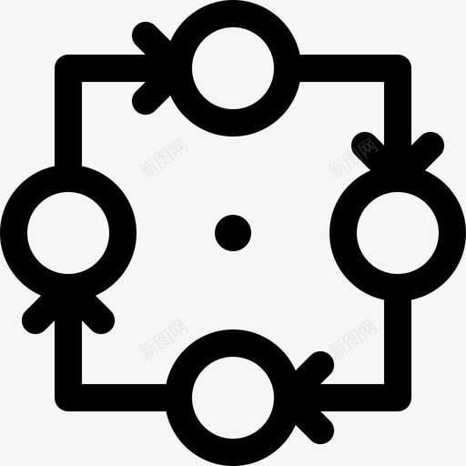 战略战略与管理6线性图标svg_新图网 https://ixintu.com 战略 战略与管理6 线性