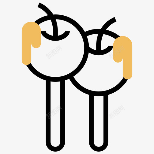 焦糖苹果甜甜糖果3黄色阴影图标svg_新图网 https://ixintu.com 焦糖苹果 甜甜糖果3 黄色阴影