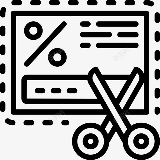 优惠券在线商店直邮图标svg_新图网 https://ixintu.com 优惠券 在线商店 直邮