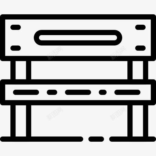 长凳市区12直线图标svg_新图网 https://ixintu.com 市区12 直线 长凳