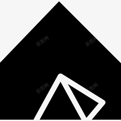 帐篷露营58实心图标svg_新图网 https://ixintu.com 实心 帐篷 露营58