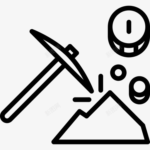 矿业西部荒野24号线性图标svg_新图网 https://ixintu.com 矿业 线性 西部荒野24号