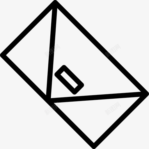 字母袋3直线图标svg_新图网 https://ixintu.com 字母 直线 袋3