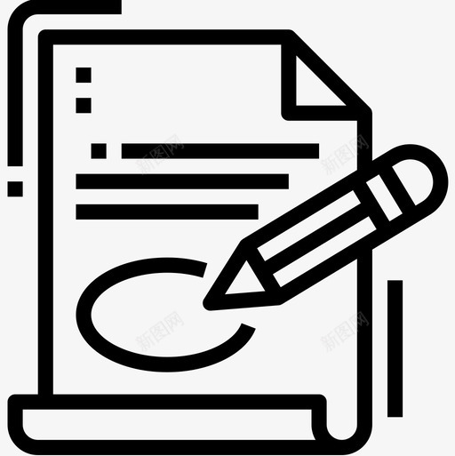 合同人力资源42直系图标svg_新图网 https://ixintu.com 人力资源42 合同 直系