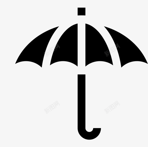 雨伞秋季35填充图标svg_新图网 https://ixintu.com 填充 秋季35 雨伞