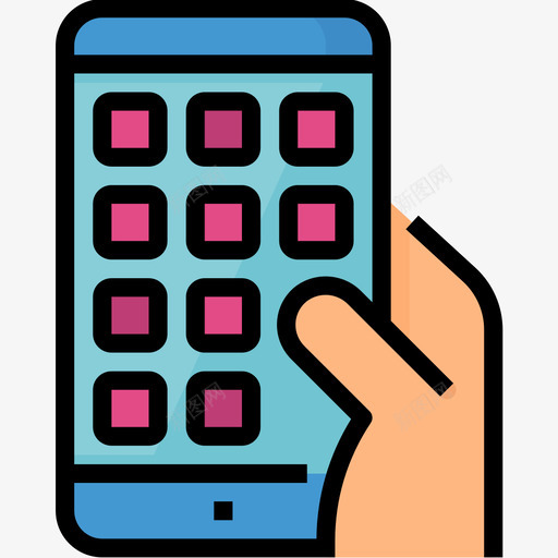 移动应用程序web开发27线性颜色图标svg_新图网 https://ixintu.com web开发27 移动应用程序 线性颜色