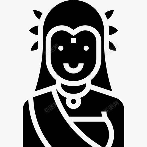 女神印度教神3铭文图标svg_新图网 https://ixintu.com 印度教神3 女神 铭文