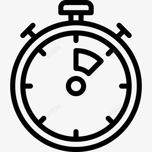 秒表电子游戏6线性图标svg_新图网 https://ixintu.com 电子游戏6 秒表 线性
