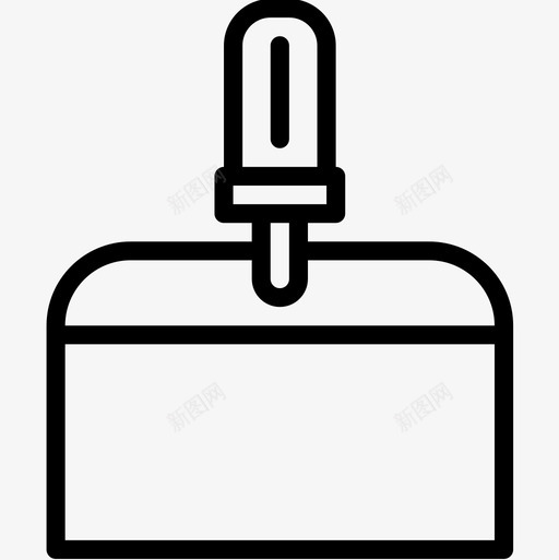 直线式施工工具刮刀图标svg_新图网 https://ixintu.com 直线式施工工具刮刀