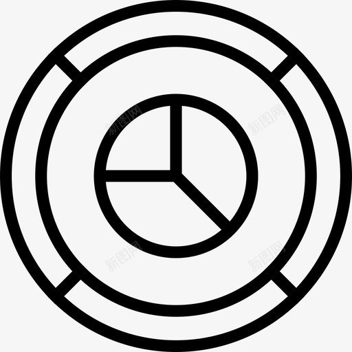 饼图商业和金融85线性图标svg_新图网 https://ixintu.com 商业和金融85 线性 饼图