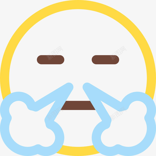 浮雕表情符号14线条颜色图标svg_新图网 https://ixintu.com 浮雕 线条颜色 表情符号14