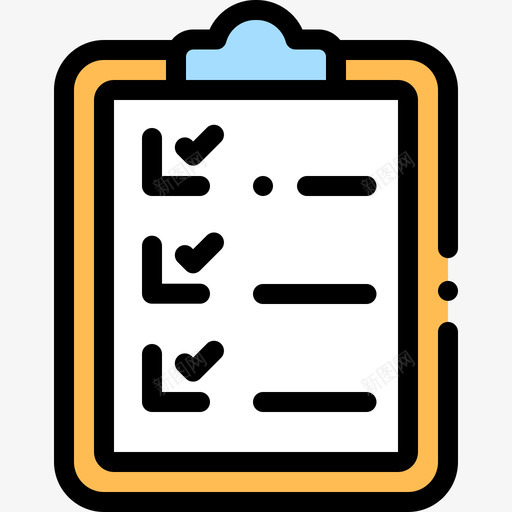 检查表面试4线条颜色图标svg_新图网 https://ixintu.com 检查表 线条颜色 面试4