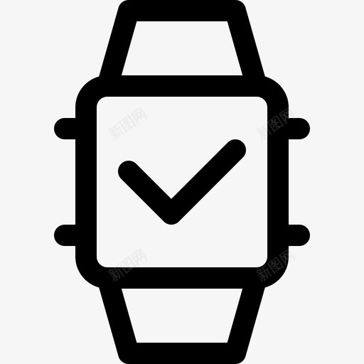 智能手表响应式19线性图标svg_新图网 https://ixintu.com 响应式设计19 智能手表 线性
