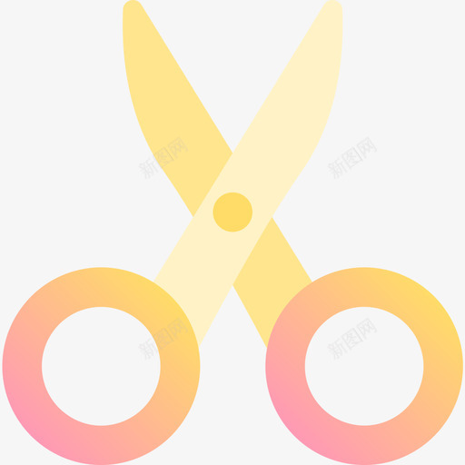 剪刀42号学校黄色图标svg_新图网 https://ixintu.com 42号学校 剪刀 黄色