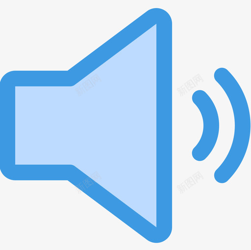 音量杂项50蓝色图标svg_新图网 https://ixintu.com 杂项50 蓝色 音量