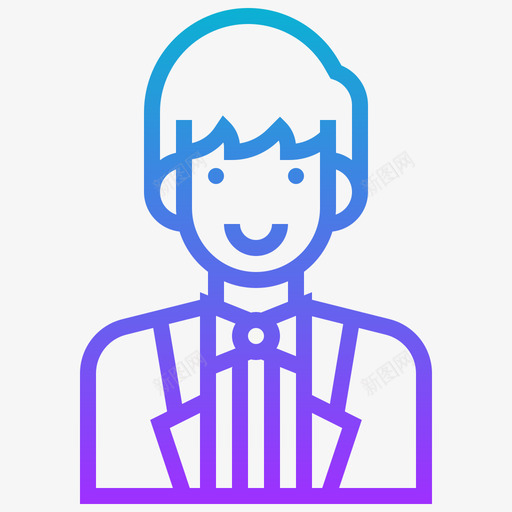 新郎婚礼122渐变图标svg_新图网 https://ixintu.com 婚礼122 新郎 渐变
