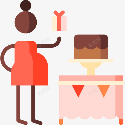 婴儿淋浴派对和庆祝7公寓图标svg_新图网 https://ixintu.com 公寓 婴儿淋浴 派对和庆祝7