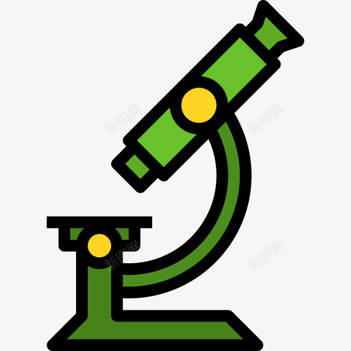 显微镜医疗保健10线性颜色图标svg_新图网 https://ixintu.com 医疗保健10 显微镜 线性颜色