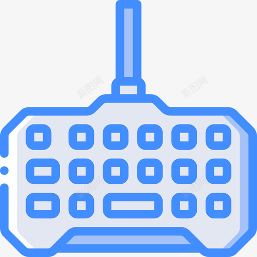 键盘pc组件4蓝色图标svg_新图网 https://ixintu.com pc组件4 蓝色 键盘