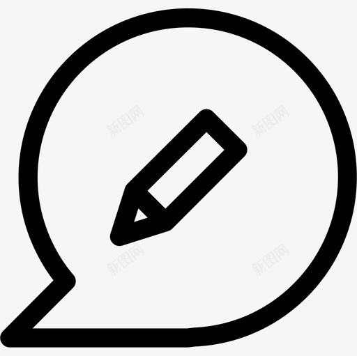 聊天聊天6直系图标svg_新图网 https://ixintu.com 直系 聊天 聊天6