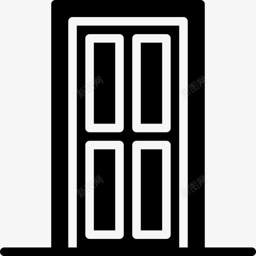 门家具和家居7实心图标svg_新图网 https://ixintu.com 实心 家具和家居7 门