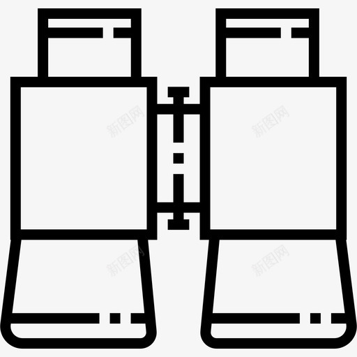 双目野营85直线图标svg_新图网 https://ixintu.com 双目 直线 野营85