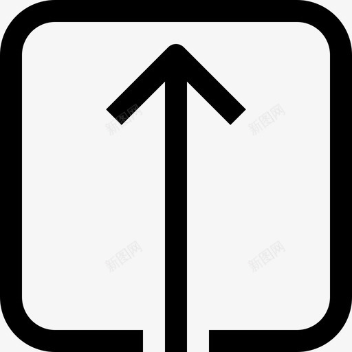 向上箭头基本4直线图标svg_新图网 https://ixintu.com 向上箭头 基本4 直线