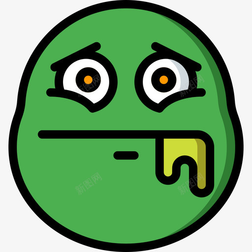 病态表情符号31线性颜色图标svg_新图网 https://ixintu.com 病态 线性颜色 表情符号31